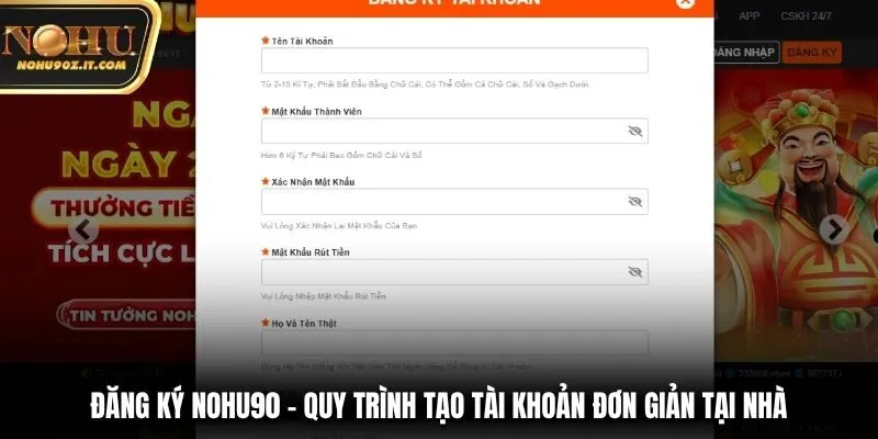 Đăng ký nohu90